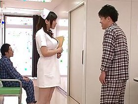 Beautiful Japanese lady gives a guy a good Titjob