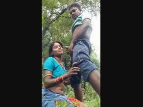 Passionate couples enjoy outdoor sex and oral pleasure