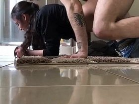 Sisterly love: maid with unique accent achieves orgasm