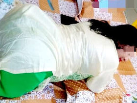 Indian bhabi gets doggy style with sexy buttocks