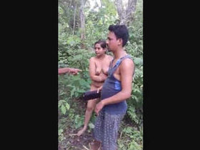 Husband's infidelity exposed in village leads to outdoor encounter