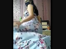 Sensual tango couple dance with Punjabi beauty Samuta in private show