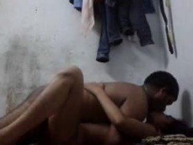 A young college girl has a passionate sexual encounter with her cousin brother at her residence