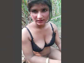 Attractive Pakistani escort in a passionate encounter amidst the wilderness