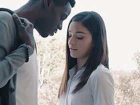 Paid young god Emily Willis fucks to a doggy wide black skunk