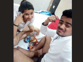 Indian couples having passionate sex in a hotel