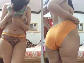 Wife from Bangalore has passionate threesome with friend and husband on video