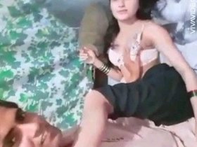 Adorable Indian beauty and her partner revel in Hindi conversation