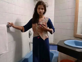 Indian girlfriend's bathroom encounter caught on camera by boyfriend