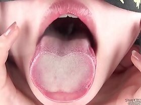Tongue spit Fetish