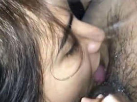 Desi woman performs a sensual oral sex act