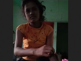 Girlfriend indulges in a large black penis