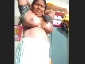 Indian aunt films herself changing clothes