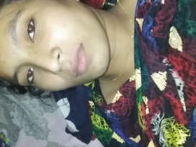 At night, a stunning wife indulges in oral sex and intercourse