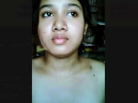 A sultry Desi girl engages in passionate kissing and sensual fingering in this steamy video.