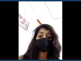 Charming Japanese beauty in October's video