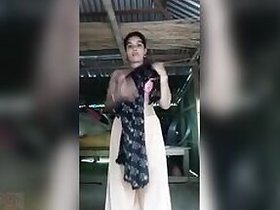 Bangla village wife striptease show