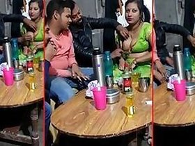 Busty Indian lady has fun XXX with her clients