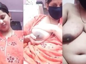 Shy Hindustani Bhabhi finds the courage to show melons to Desi fans