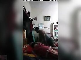 College student fucks her landlord in front of her roommate