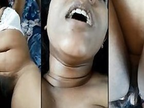 Indian wife with large breasts drilled by her husband's close ally