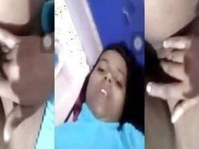 Horny girl jerking off vagina selfie scene from movie