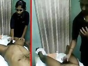 Desi massage parlor sex MMS film discharged by the client