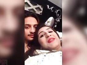 Indian husband flaunts his sexy wife's biggest tits