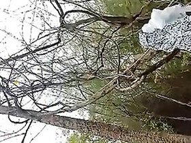 Outdoor XXX video of Desi Bhabhi being fucked in a cowgirl position