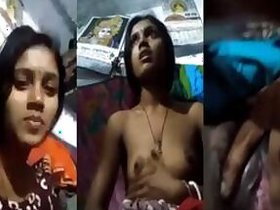 Tamil housewife wearing MMS selfies episode