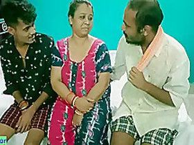 Auntie shared! Hindi Last xxx Threesome