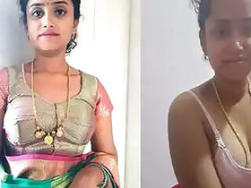 Newlywed wife in a horny mood jerking off with her fingers