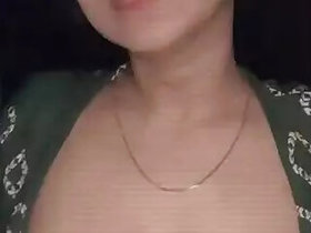 Sexy Bodo girl with natural boobs shows