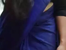 The Mallu girl in the Sari is not naked