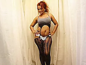 Hot black tights try on in Haul's fashion diary