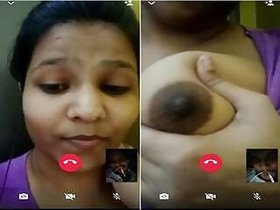 Pretty Indian Girl Desi Shows Her Boobs On Video Call