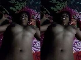 Tamil Girl with Huge Tits Records Pussy Bf