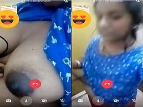 Telugu Girl Shows Her Boobs On Video Call