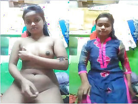 Sexy Indian woman for money undresses, shows her tits and pussy