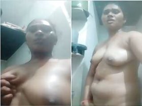 Horny Desi Bhabhi Shows Naked Body and Finger Jerking Part 6