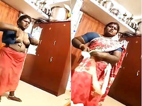 Desi Tamil Bhabha After Bathing Husband's Video