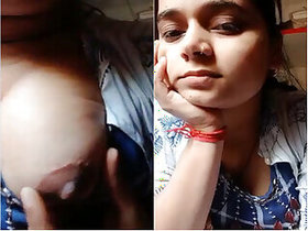 Pretty Indian Girl Shows Her Milk Tits Part 3