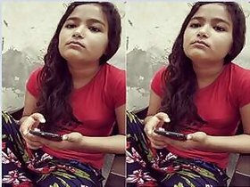 Super Cute Indian Girl Bathing