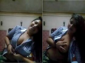 Cute Indian girl with her big boobs