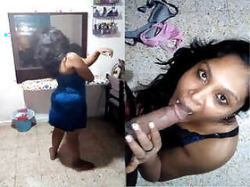 Lanky wife's big ass blowjob and fuck Part 2