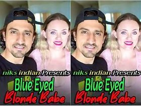 Blue-eyed blonde amateur hottie